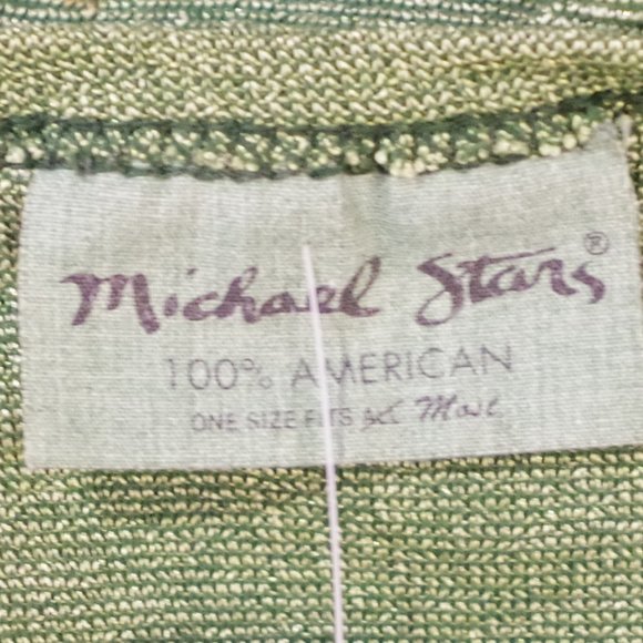 Michael Stars Stretch V Neck Shimmer Top- Sz. Sm - Picture 2 of 5